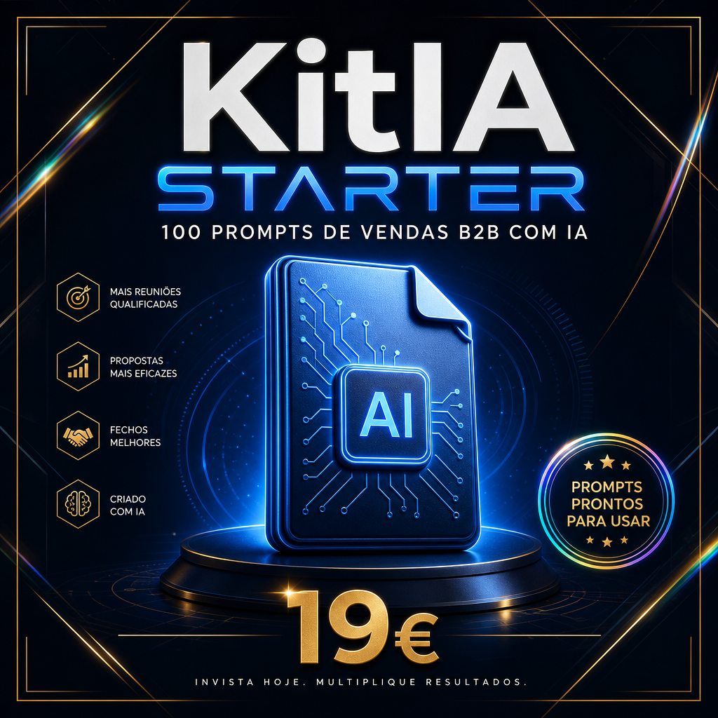 100 Prompts de Vendas B2B com IA — PDF + Notion