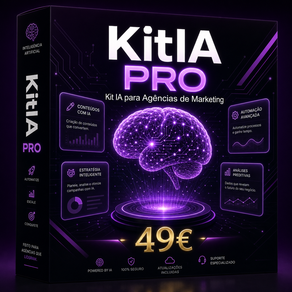 Kit IA para Agências de Marketing — 120 Prompts PDF + Notion