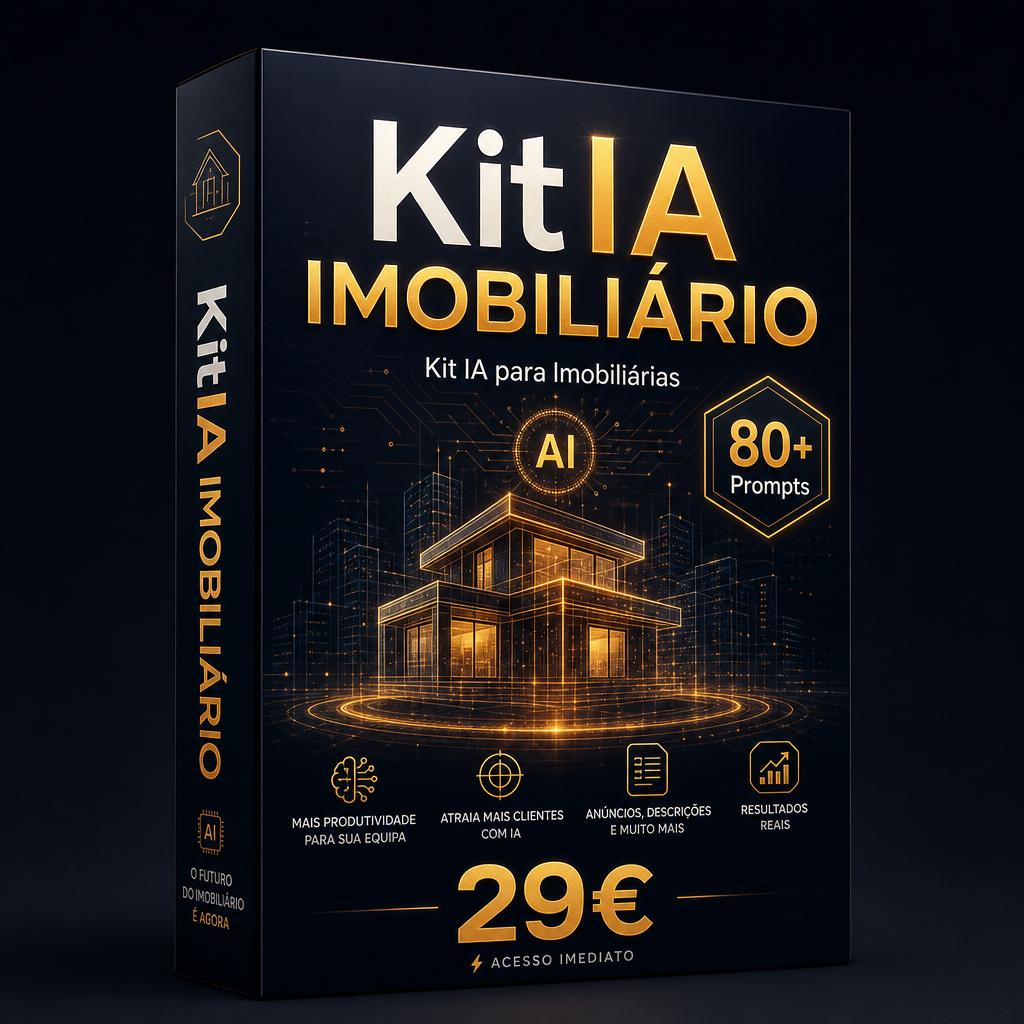 Kit IA para Imobiliárias e Agentes — 90 Prompts PDF + Notion